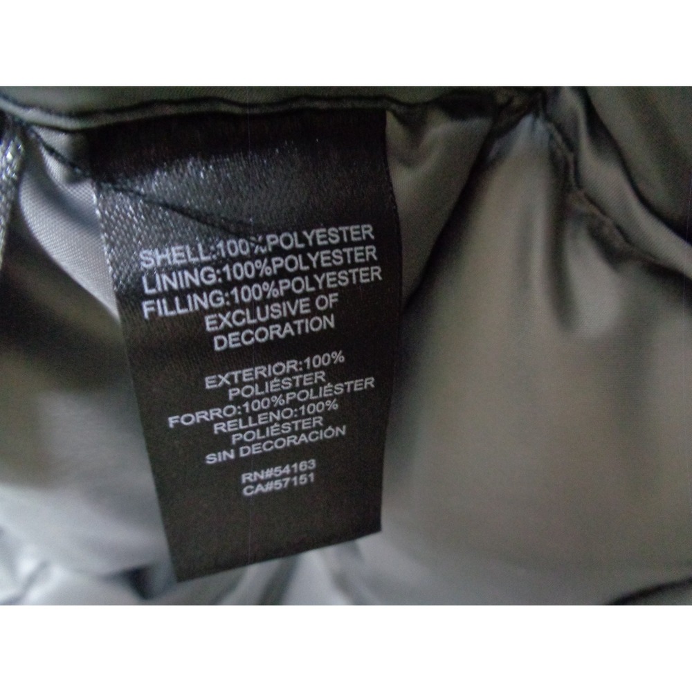 Kenneth Cole Womens Black Puffer Jacket Size Large Hooded Zip Front‎ NWT - Picture 5 of 6